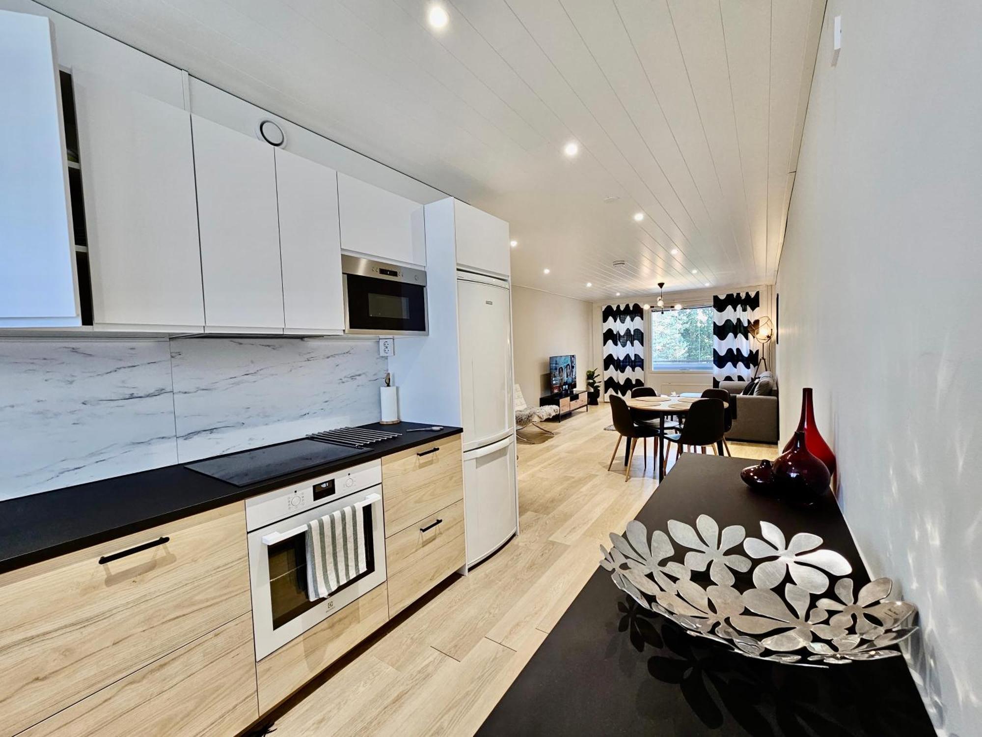 Elegant Apartment With Sauna In The Center Rovaniemi Bagian luar foto